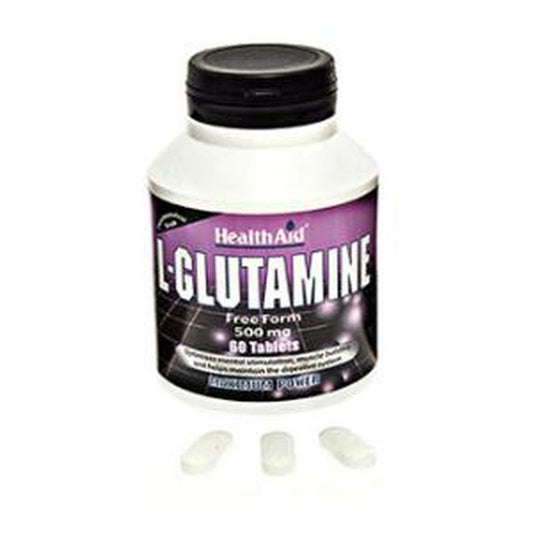 Health Aid L-Glutamina 500Mg. 60Comp.  