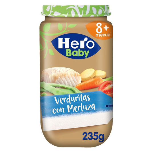 Hero Baby Tarrito Hero Baby Verduritas Con Merluza, 235 Gr