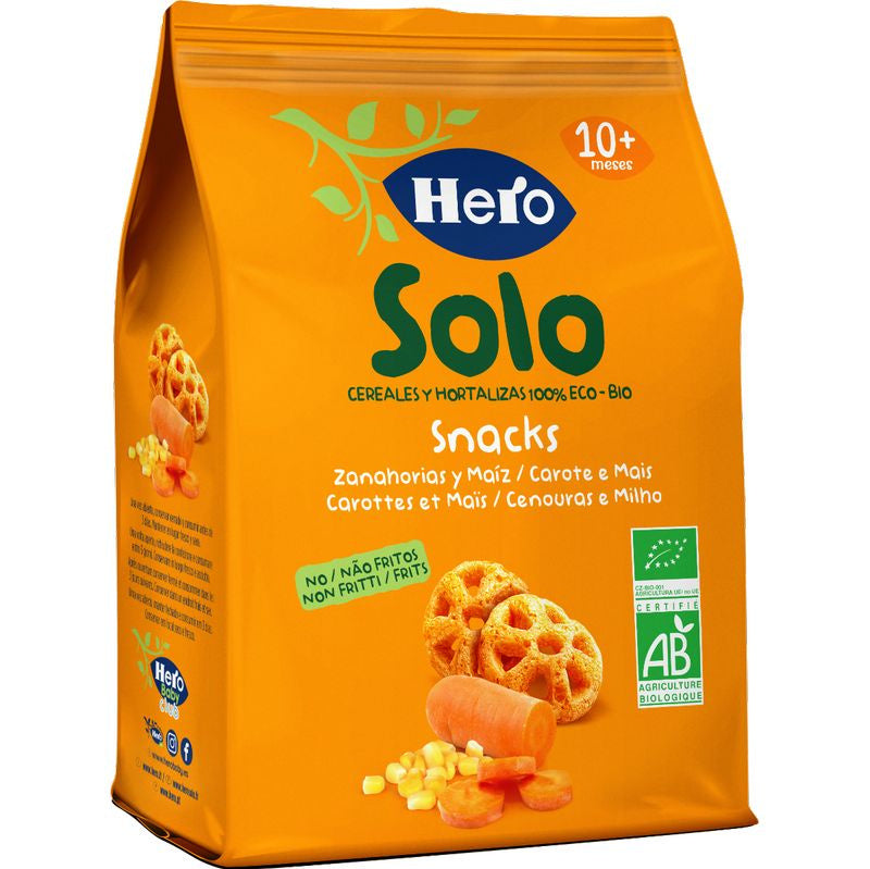 Hero Baby Snacks  Solo Zanahoria Y Maiz 40G