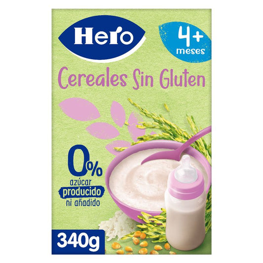 Hero Baby Papilla De Cereales  Cereales Sin Gluten 340G