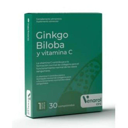 Herbora Venarol Ginkgo Biloba+Vit. C 30 Comprimidos 