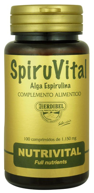 Herdibel Spiruvital Spirulina, 100 Comprimidos De 1000 Mg   
