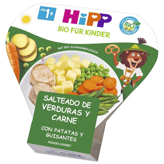 Hipp  Salteado De Verduras,Carne,Patatas Y Guisantes Bio, 250 G