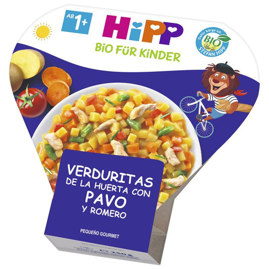Hipp  Verduritas De La Huerta Con Pavo Y Romero Bio, 250 G
