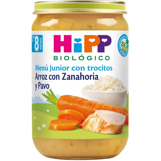 Hipp  Tarrito De Arroz Con Zanahoria Y Pavo Bio, 220 G