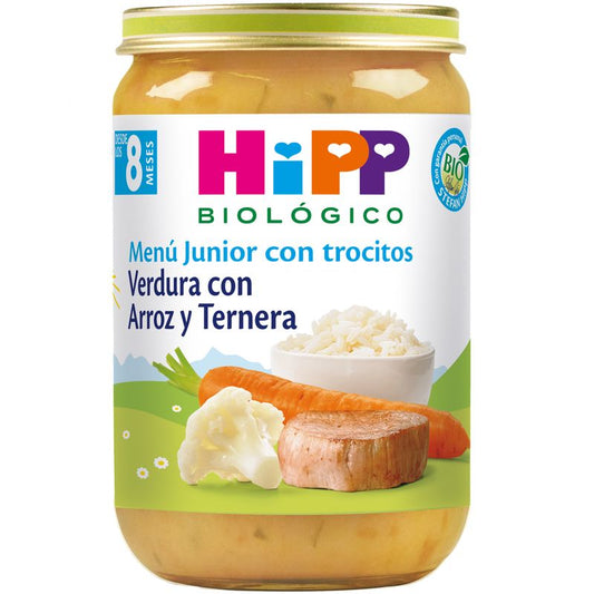 Hipp  Tarrito De Verdura Con Arroz Y Ternera Bio, 220 G