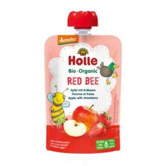 Holle Smoothie Red Bee Manzana-Fresa 8Meses 100G Demeter 