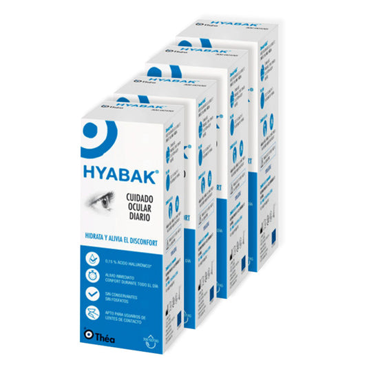 Hyabak Gotas Solución Ocular, 4x10 Ml