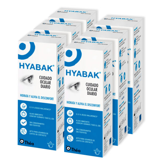 Hyabak Gotas Solución Ocular, 6x10 Ml