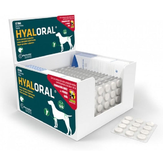 Pharmadiet Hyaloral Perro Raza Grande Gigante, 360 Comprimidos
