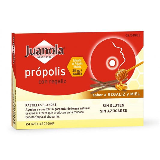 Juanola  Propolis Regaliz, 24 pastillas