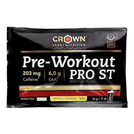 Crown Sport Nutrition Pre Workout Pro St Cítrico Monodosis , 24 x 15  gr