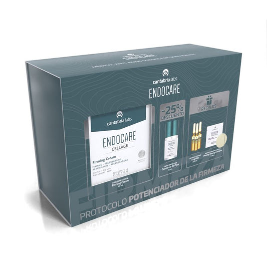 ENDOCARE Pack Protocolo Potenciador Firmeza(Endocare Cellage Firming Cream+ Cellage Contorno De Ojos+ Regalos)
