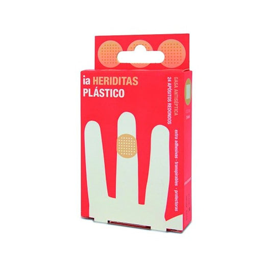 Interapothek Apósitos Plástico Redondo 2,5Cm, 24 unidades
