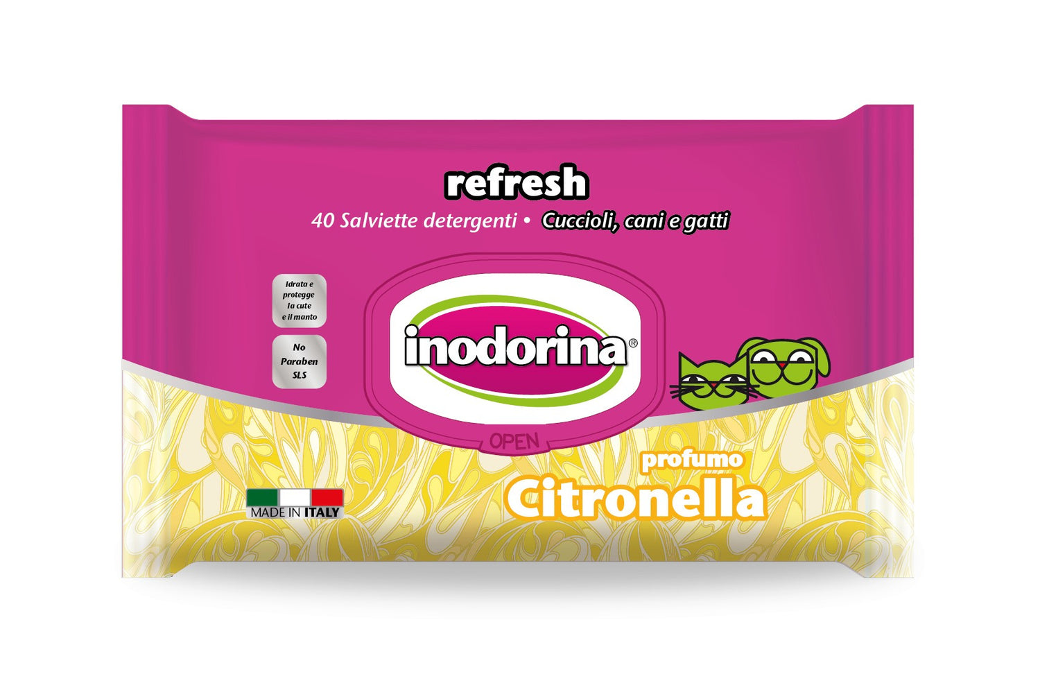 Inodorina Toallita Refresh Citronella 40Ud