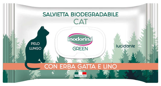 Inodorina Green Toallitas Gato Pelo Largo 30Ud
