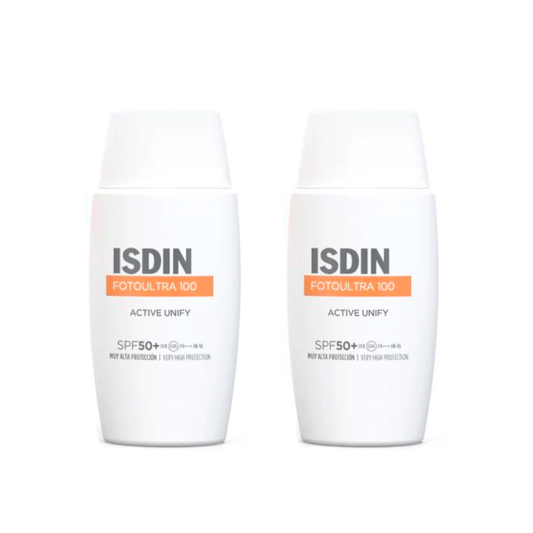 Isdin Fotoprotector Duplo  Fotoultra Active Unify Spf 50+, 2X50 Ml