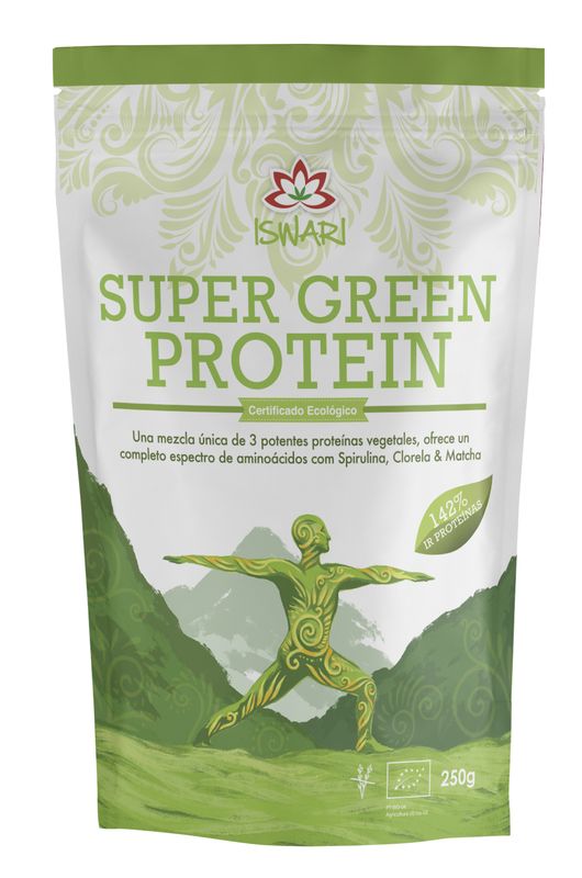 Iswari Super Green Protein Bio, 250 Gr      