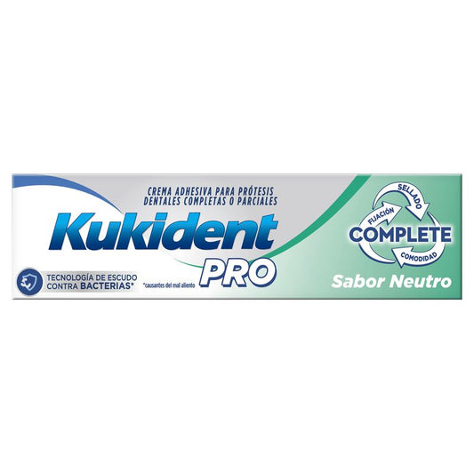 Kukident Pro Complete Crema Adhesiva Neutra Prótesis 47 G