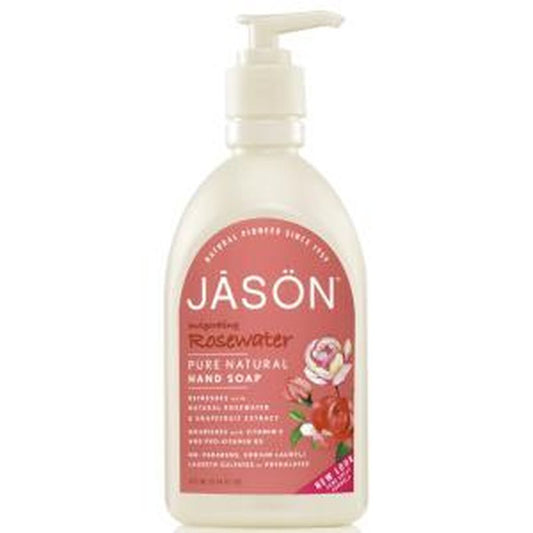 Jason Satin Soap  Jabon De Manos Agua De Rosas 473Ml. 