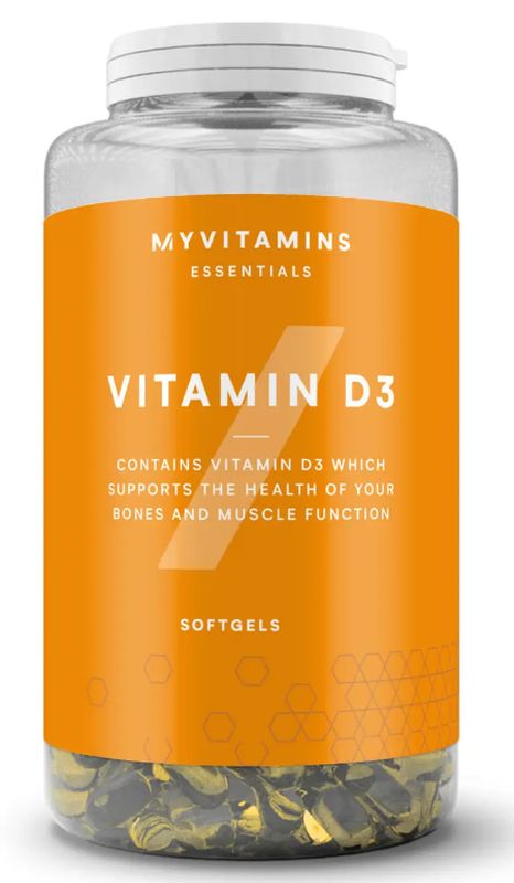 Myvitamins Vitamin D3 , 180 cápsulas