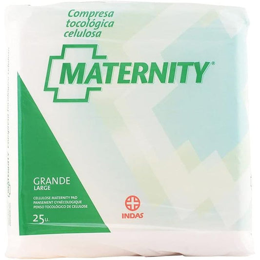 Indas Maternity Compresa Tocologica Celulosa 25 unidades