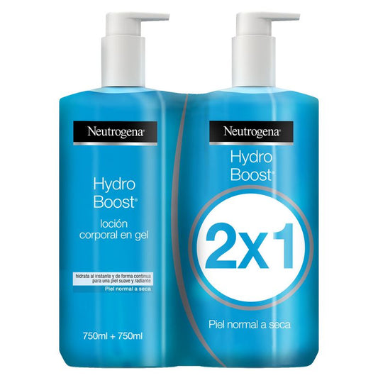 Neutrogena, Hydro Boost Loción Corporal, Gel Hidratante Con Ácido Hialurónico, Piel Normal A Seca 750 Ml C/U