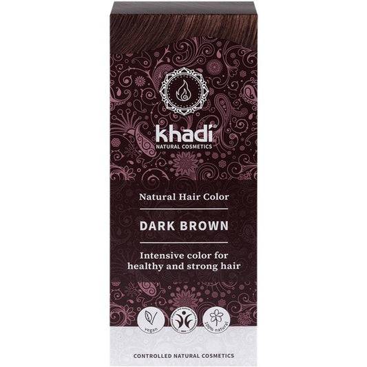 Khadi Herbal Color Castaño Oscuro , 100 gr