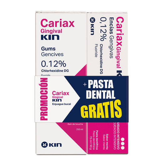 Kin Cariax Gingival Enjuague 250 ml + Pasta 75 ml