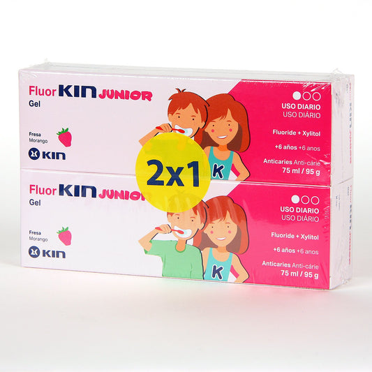 Kin Fluor Kin Pack 2X1 Junior 75Ml 