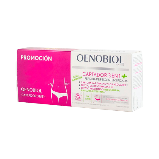 Oenobiol Captador 3 En 1 Plus Promo 33% 60Capx2Uds