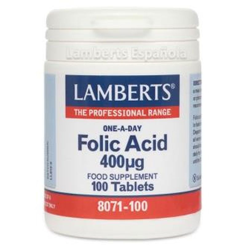 Lamberts Acido Folico 400 Mcg. 100 Comprimidos 