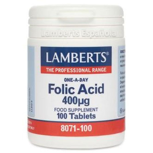 Lamberts Acido Folico 400 Mcg. 100 Comprimidos 