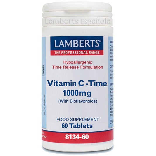 Lamberts Vitamina C Time Con Bioflavonoides , 60 tabletas   