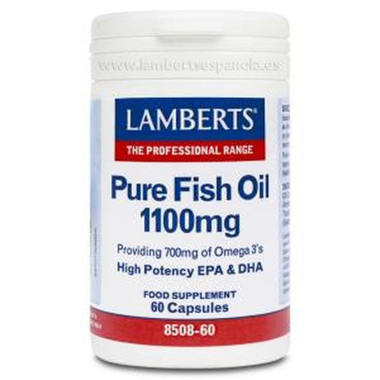 Lamberts Aceite De Pescado Puro-Omega 3 Alta Pot. 60Perla 