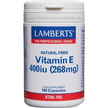 Lamberts Vitamina E 400Ui 180 Cápsulas 