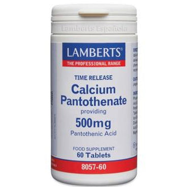 Lamberts Pantotenato De Calcio 500 Mg. 60  Comprimidos 