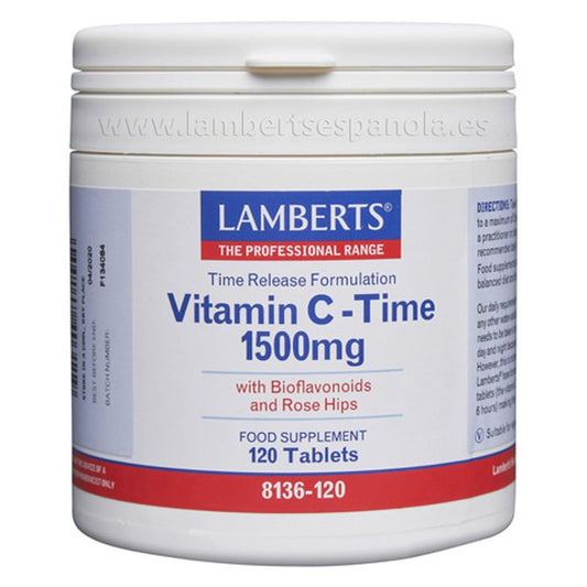 Lamberts Vitamina C 1500 Mg Con Bioflavonoides , 120 tabletas   