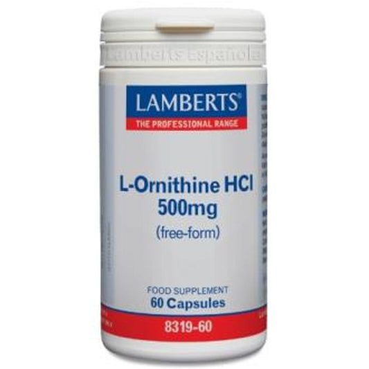 Lamberts L-Ornitina Hcl 500 Mg. 60  Cápsulas 