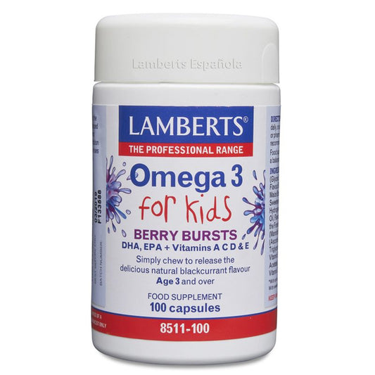 Lamberts Omega 3 Para Niños , 100 cápsulas   