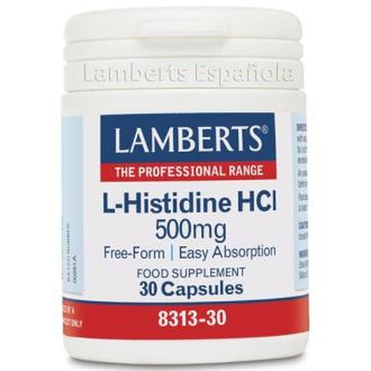 Lamberts L-Histidina Hcl 500 Mg. 30  Cápsulas 