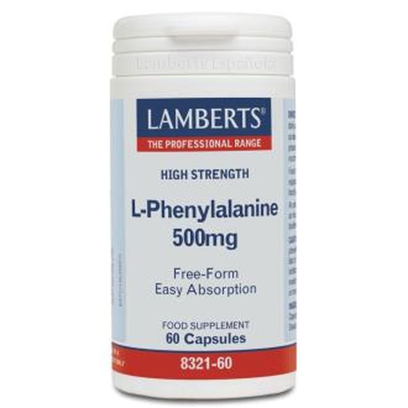 Lamberts L-Fenilalanina 500 Mg. 60  Cápsulas 