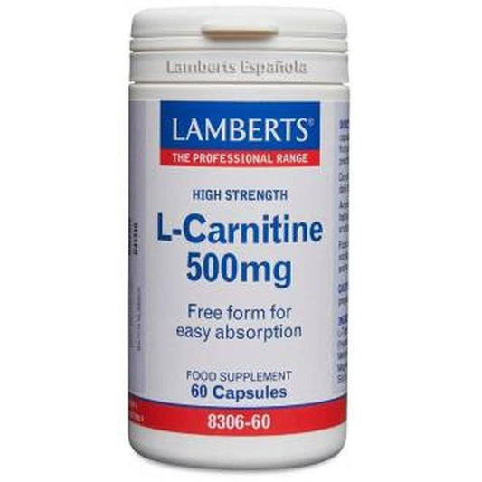 Lamberts L-Carnitina 500 Mg. 60  Cápsulas 