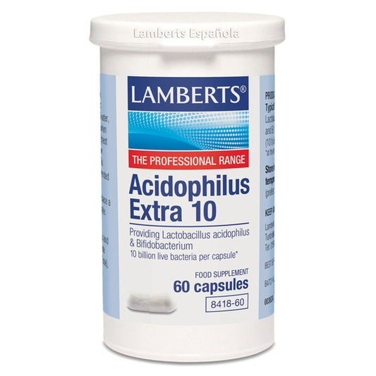 Lamberts Acidophilus Extra 10 , 60 cápsulas   