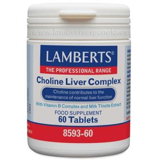 Lamberts Choline Liver Complex Complejo De Colina 60 Comprimidos 