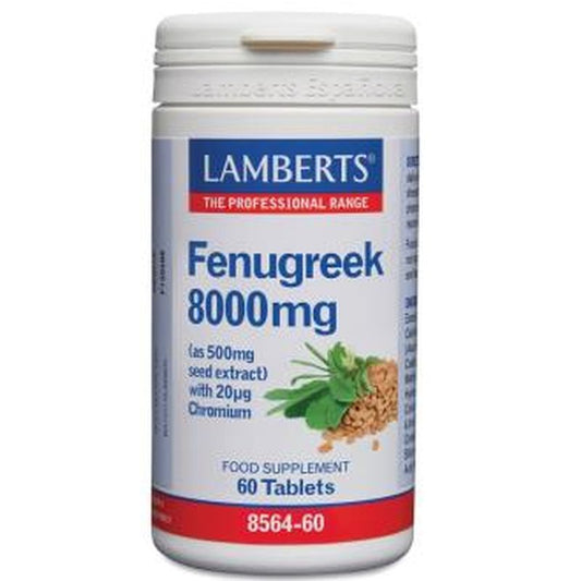 Lamberts Fenogreco 8000Mg. Con Cromo 60 Comprimidos 