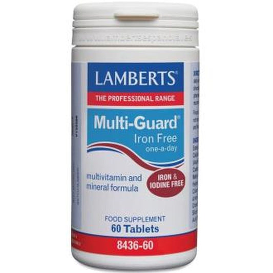 Lamberts Multi-Guard Iron Free 60 Comprimidos 