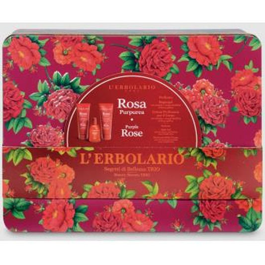 L´Erbolario Rosa Purpurea Trio Perfume+Gel Baño+Crema 