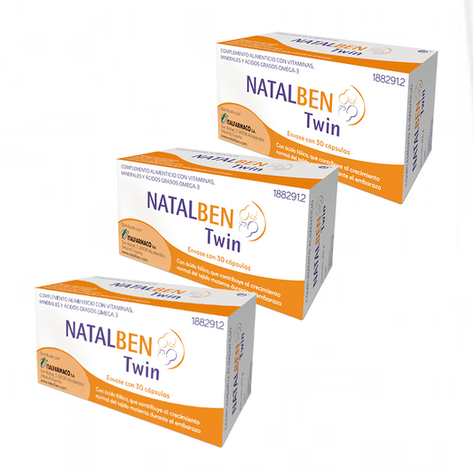 Pack Natalben Twin Nutraceutico , 3x30 Cápsulas