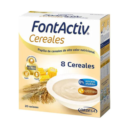 Fontactiv 8 Cereales Galleta, 500 gr